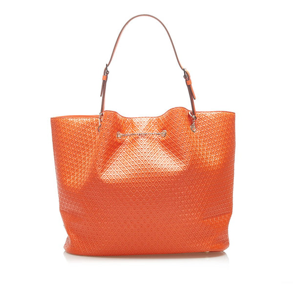 トッズ オレンジ レザー トートバッグ レディース TOD’S 中古