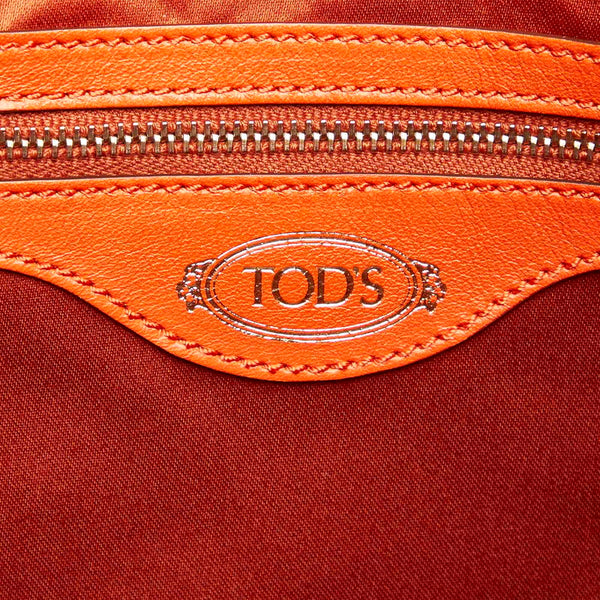 トッズ オレンジ レザー トートバッグ レディース TOD’S 中古
