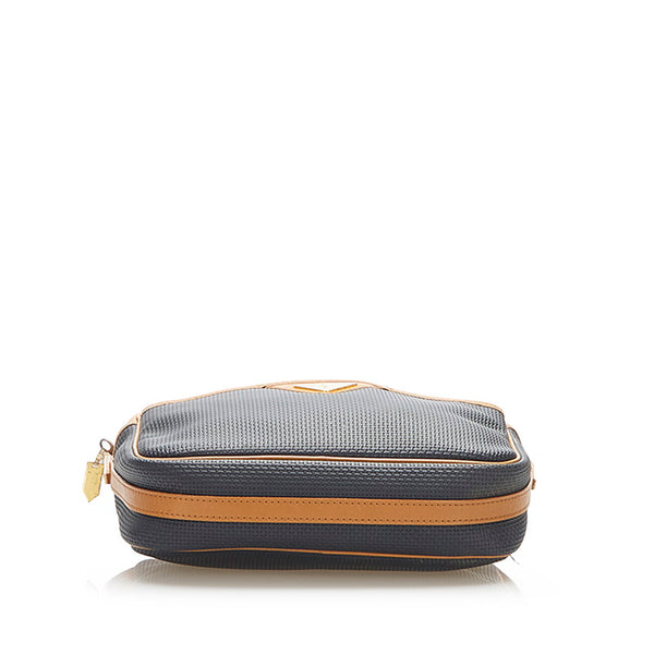 サンローラン ブラック ブラウン PVC レザー ハンドバッグ レディース SAINT LAURENT 中古