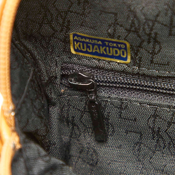 サンローラン ブラック ブラウン PVC レザー ハンドバッグ レディース SAINT LAURENT 中古