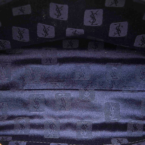 イヴ サンローラン ホワイト レザー ハンドバッグ レディース YVES SAINT LAURENT 中古