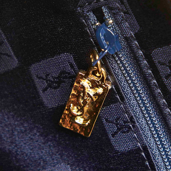 イヴ サンローラン ホワイト レザー ハンドバッグ レディース YVES SAINT LAURENT 中古