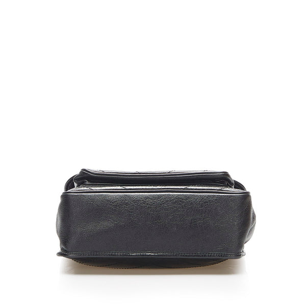 イヴ サンローラン ニキ ブラック レザー チェーン ショルダーバッグ レディース YVES SAINT LAURENT 中古