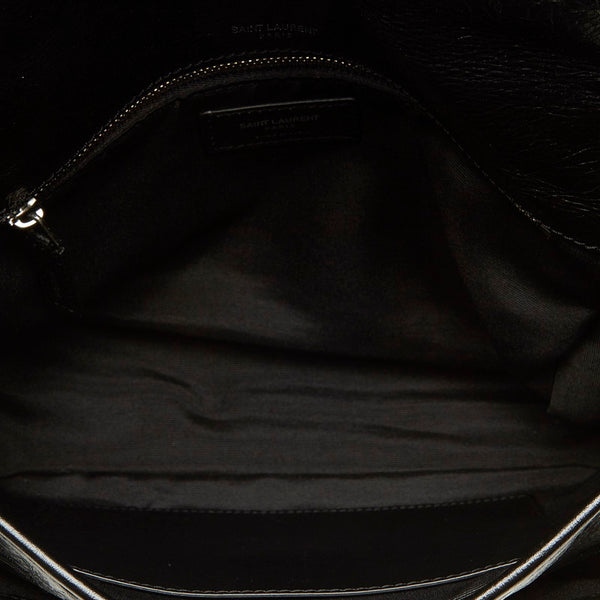 イヴ サンローラン ニキ ブラック レザー チェーン ショルダーバッグ レディース YVES SAINT LAURENT 中古