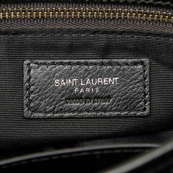 イヴ サンローラン ニキ ブラック レザー チェーン ショルダーバッグ レディース YVES SAINT LAURENT 中古