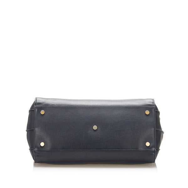 イヴ サンローラン サック ド ジュール 319910 213317 ブラック レザー トートバッグ レディース YVES SAINT LAURENT 中古
