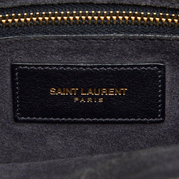 イヴ サンローラン サック ド ジュール 319910 213317 ブラック レザー トートバッグ レディース YVES SAINT LAURENT 中古
