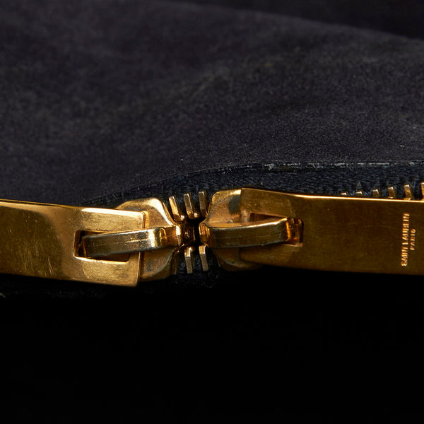 イヴ サンローラン サック ド ジュール 319910 213317 ブラック レザー トートバッグ レディース YVES SAINT LAURENT 中古