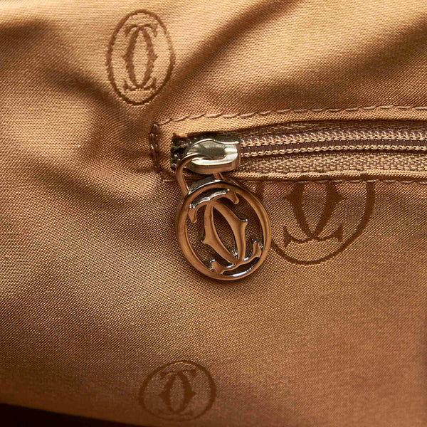 カルティエ マルチェロ ブラック パテントレザー ハンドバッグ レディース CARTIER 中古