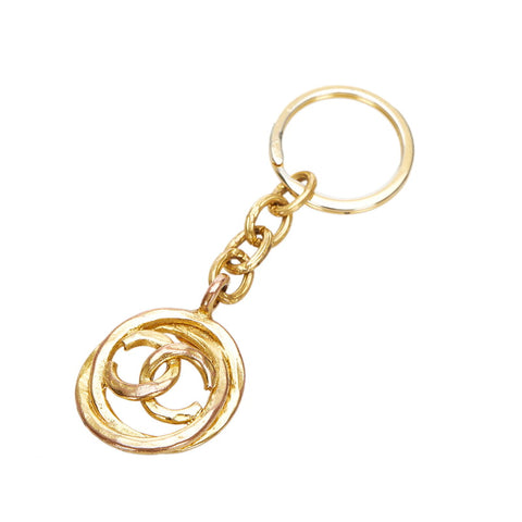 シャネル ココマーク ゴールド メッキ キーホルダー レディース CHANEL 中古