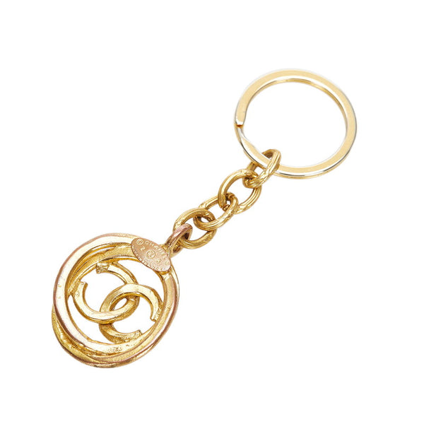 シャネル ココマーク ゴールド メッキ キーホルダー レディース CHANEL 中古
