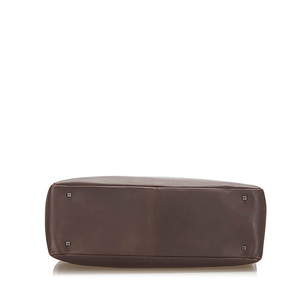 サルヴァトーレフェラガモ AQ-21 9245 ブラウン レザー ハンドバッグ レディース Salvatore Ferragamo 【中古】