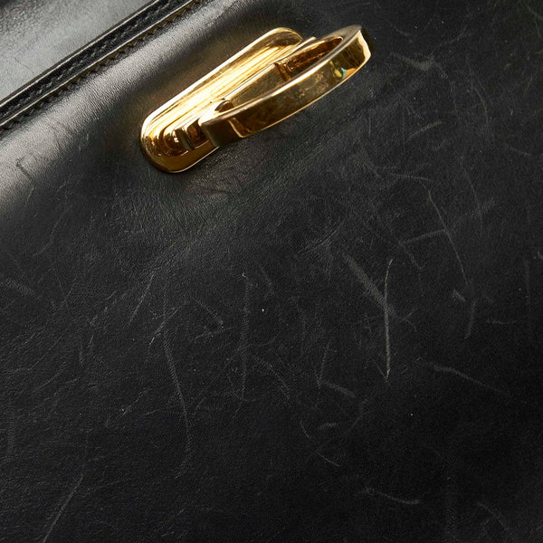 サルヴァトーレフェラガモ ガンチーニ DD21 2181 ブラック レザー ハンドバッグ レディース Salvatore Ferragamo 中古