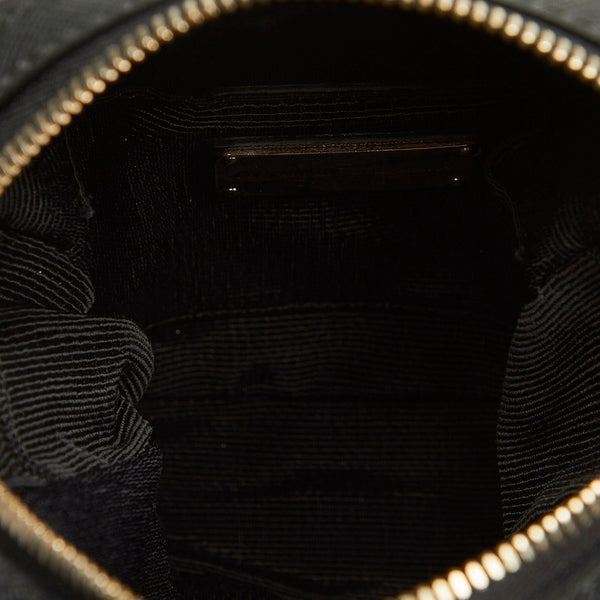 サルヴァトーレフェラガモ ヴァラリボン AU-21 C158 ブラック レザー ショルダーバッグ レディース Salvatore Ferragamo 【中古】