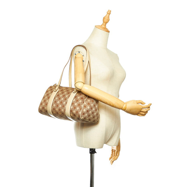 サルヴァトーレフェラガモ ガンチーニ AU21/3341 ベージュ キャンバス レザー ボストンバッグ レディース Salvatore Ferragamo 中古