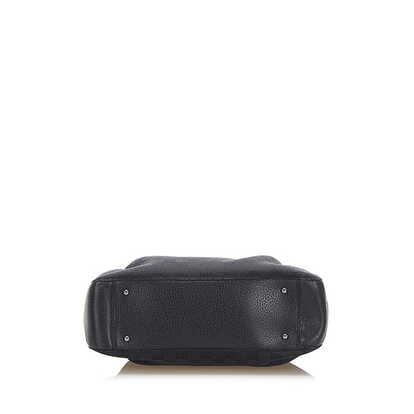 グッチ GGキャンバス トートバッグ　115007 115007 ブラック キャンバス ハンドバッグ レディース GUCCI 中古