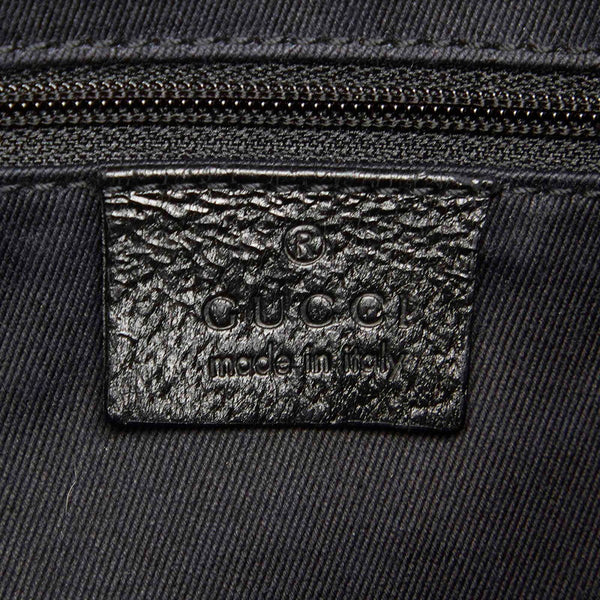 グッチ GGキャンバス トートバッグ　115007 115007 ブラック キャンバス ハンドバッグ レディース GUCCI 中古