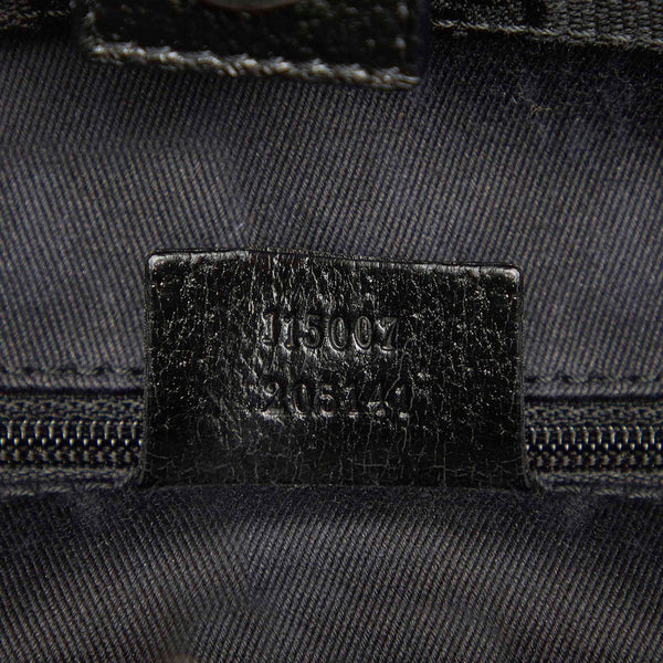 グッチ GGキャンバス トートバッグ　115007 115007 ブラック キャンバス ハンドバッグ レディース GUCCI 中古