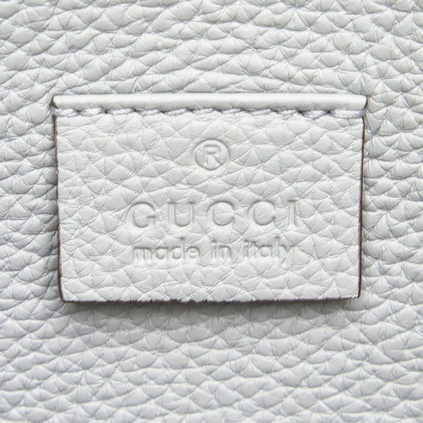 グッチ ニュージャッキー 362971 グレー レザー 肩掛け ショルダーバッグ レディース GUCCI 中古