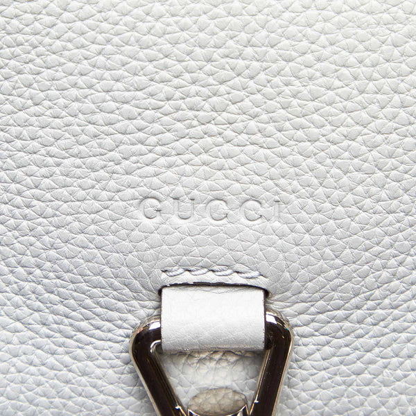 グッチ ニュージャッキー 362971 グレー レザー 肩掛け ショルダーバッグ レディース GUCCI 中古