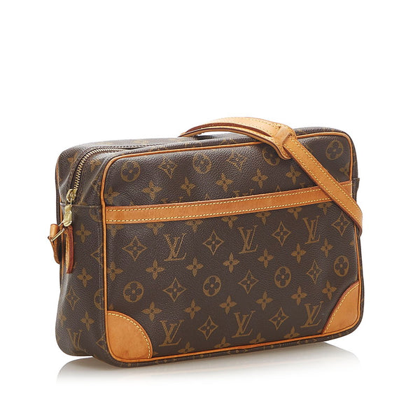 ルイ ヴィトン モノグラム トロカデロ GM  M51272 ブラウン PVC レザー ショルダーバッグ レディース LOUIS VUITTON 中古