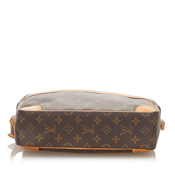ルイ ヴィトン モノグラム トロカデロ GM  M51272 ブラウン PVC レザー ショルダーバッグ レディース LOUIS VUITTON 中古