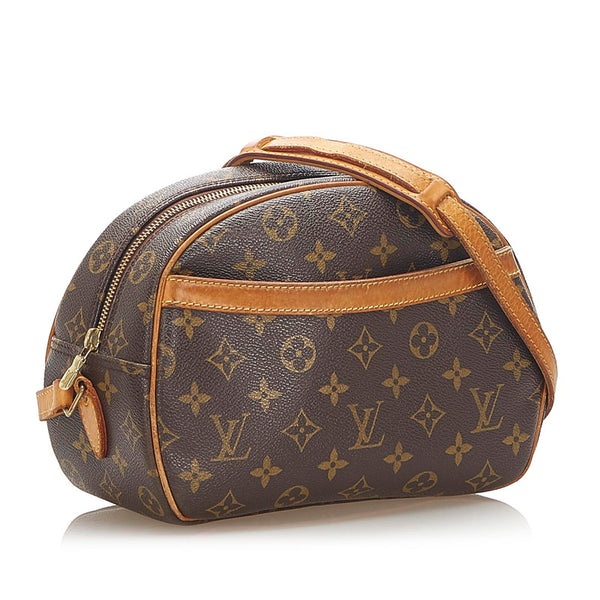 ルイ ヴィトン モノグラム ブロワ M51221 ブラウン PVC レザー 斜め掛け ショルダーバッグ レディース LOUIS VUITTON 中古