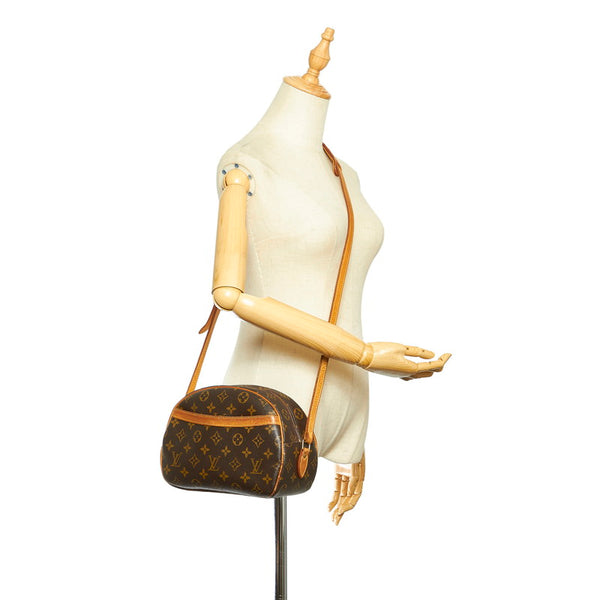 ルイ ヴィトン モノグラム ブロワ M51221 ブラウン PVC レザー 斜め掛け ショルダーバッグ レディース LOUIS VUITTON 中古