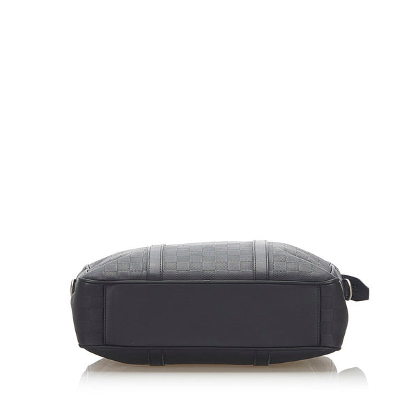ルイ ヴィトン ダミエアンフィニ タダオ PM N41468 ブラック レザー ショルダーバッグ トートバッグ 2WAY メンズ LOUIS VUITTON 中古