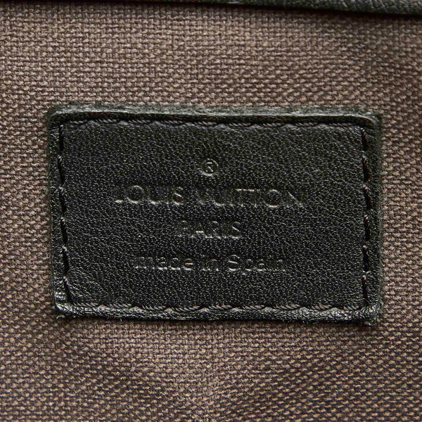 ルイ ヴィトン ダミエアンフィニ タダオ PM N41468 ブラック レザー ショルダーバッグ トートバッグ 2WAY メンズ LOUIS VUITTON 中古