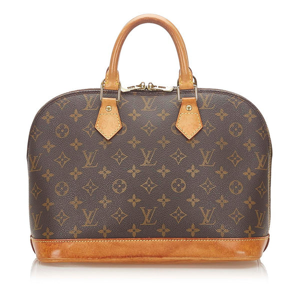 ルイ ヴィトン モノグラム アルマ M51130 ブラウン PVC レザー ハンドバッグ レディース LOUIS VUITTON 中古