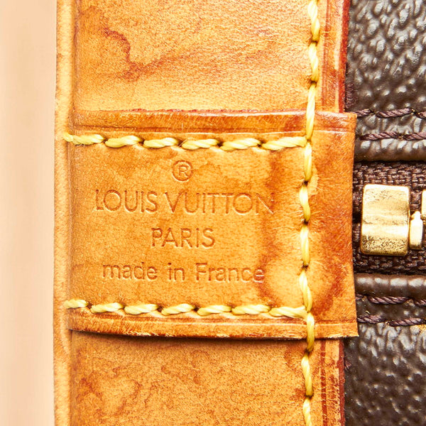 ルイ ヴィトン モノグラム アルマ M51130 ブラウン PVC レザー ハンドバッグ レディース LOUIS VUITTON 中古