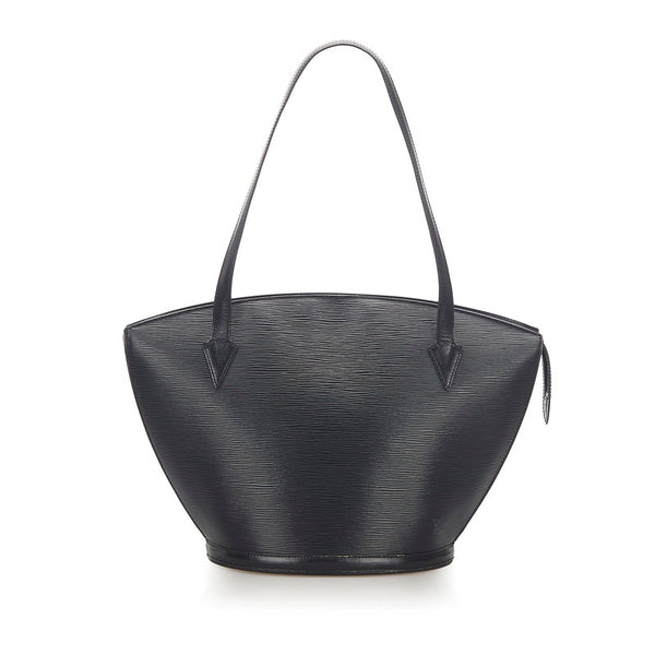 ルイ ヴィトン エピ サンジャックショッピング M52262  ブラック レザー ショルダーバッグ レディース LOUIS VUITTON 中古