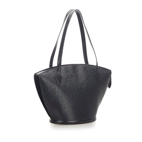 ルイ ヴィトン エピ サンジャックショッピング M52262  ブラック レザー ショルダーバッグ レディース LOUIS VUITTON 中古