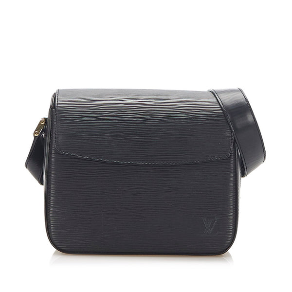ルイ ヴィトン エピ ビュシ M52202  ブラック レザー ショルダーバッグ レディース LOUIS VUITTON 中古