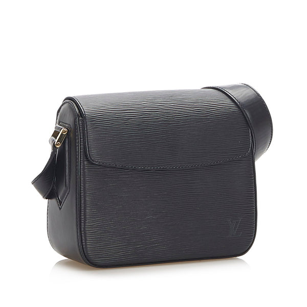 ルイ ヴィトン エピ ビュシ M52202  ブラック レザー ショルダーバッグ レディース LOUIS VUITTON 中古
