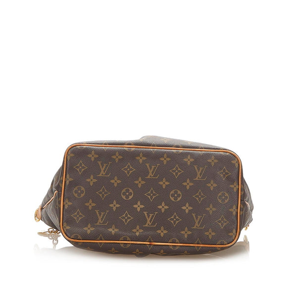ルイ ヴィトン モノグラム パレルモPM M40145 ブラウン PVC レザー ショルダーバッグ レディース LOUIS VUITTON 中古
