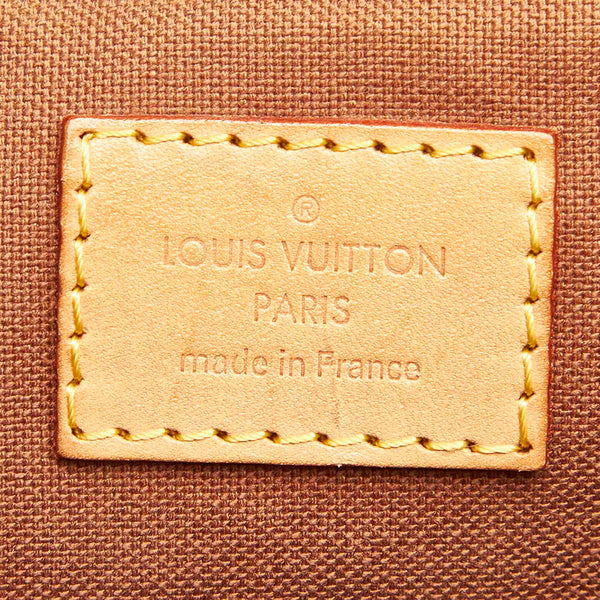 ルイ ヴィトン モノグラム パレルモPM M40145 ブラウン PVC レザー ショルダーバッグ レディース LOUIS VUITTON 中古