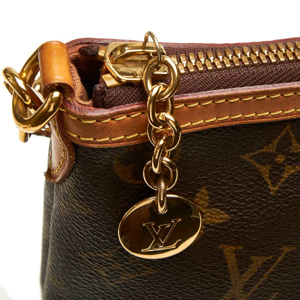ルイ ヴィトン モノグラム パレルモPM M40145 ブラウン PVC レザー ショルダーバッグ レディース LOUIS VUITTON 中古