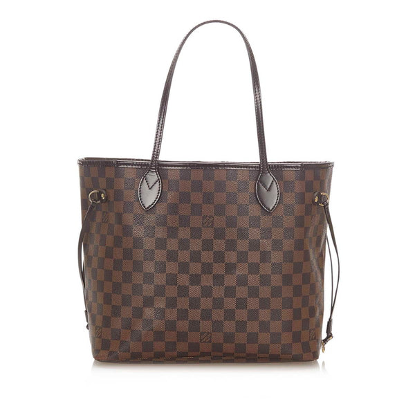 ルイ ヴィトン ダミエ ネヴァーフルMM N51105 ブラウン PVC レザー トートバッグ レディース LOUIS VUITTON 中古