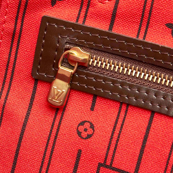 ルイ ヴィトン ダミエ ネヴァーフルMM N51105 ブラウン PVC レザー トートバッグ レディース LOUIS VUITTON 中古