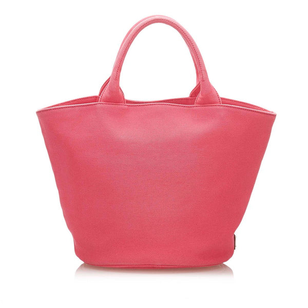 プラダ カナパ ピンク キャンバス ハンドバッグ レディース PRADA 中古