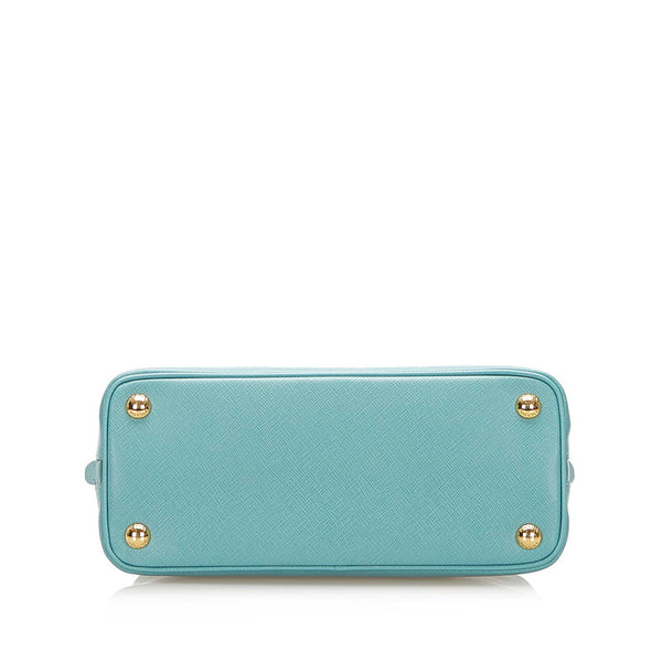プラダ ライトブルー サフィアーノ ショルダーバッグ レディース PRADA 中古