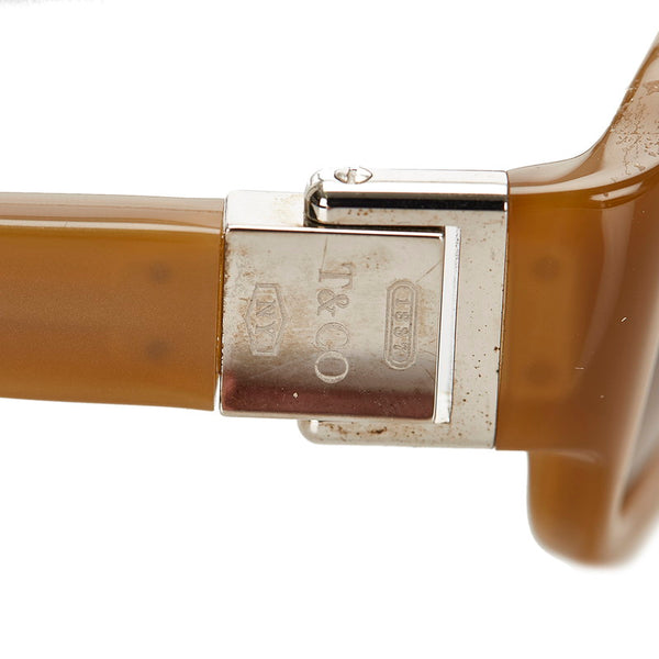 ティファニー ベージュ プラスチック サングラス レディース TIFFANY&Co. 【中古】