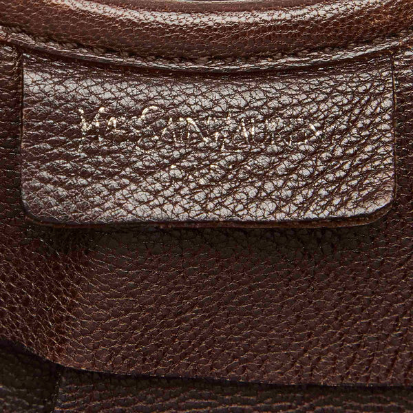 イヴ サンローラン ブラウン レザー トートバッグ レディース YVES SAINT LAURENT 中古