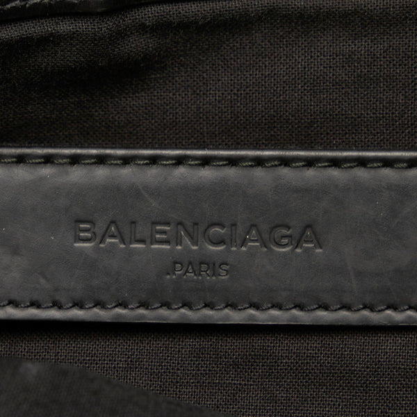 バレンシアガ BC373840AQ3BN ブラック キャンバス レザー クラッチバッグ レディース BALENCIAGA 【中古】