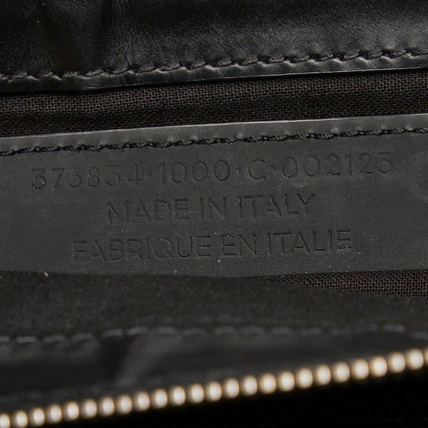 バレンシアガ BC373840AQ3BN ブラック キャンバス レザー クラッチバッグ レディース BALENCIAGA 【中古】