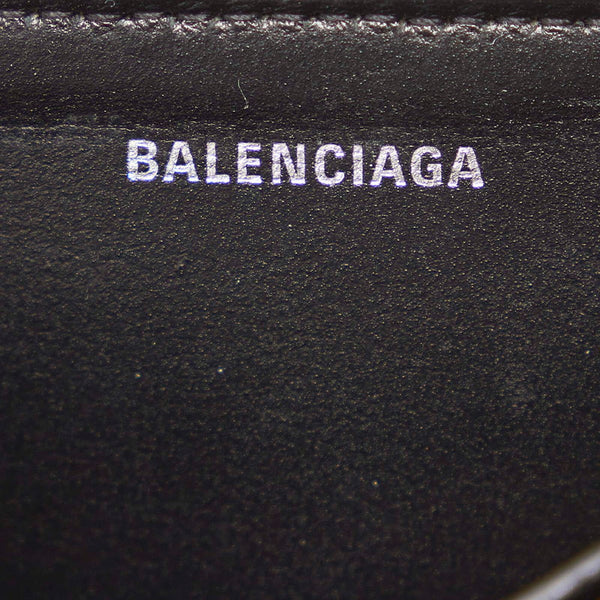 バレンシアガ 580077 ホワイト ブラック レザー コインケース レディース BALENCIAGA 【中古】
