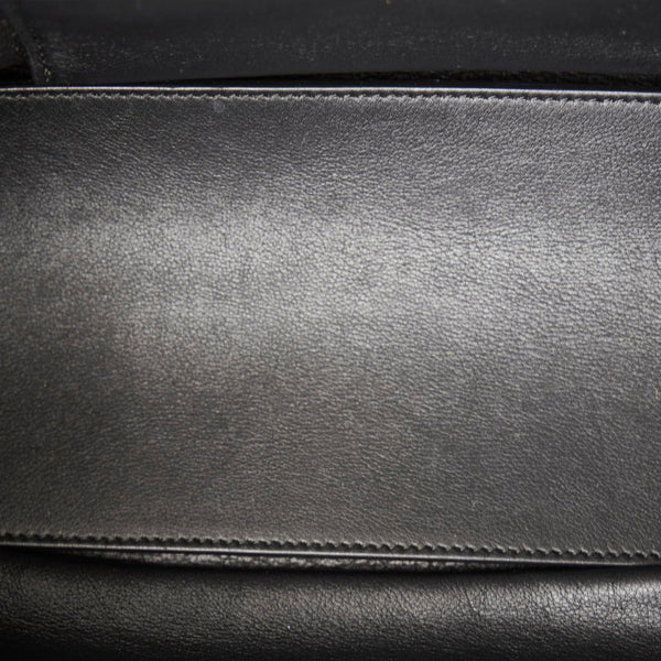 バレンシアガ ペーパー 370926 ブラック ムートン レザー ハンドバッグ レディース BALENCIAGA 【中古】