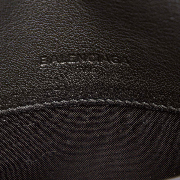 バレンシアガ ペーパーマニー 371661 ブラック レザー 長財布 レディース BALENCIAGA 【中古】